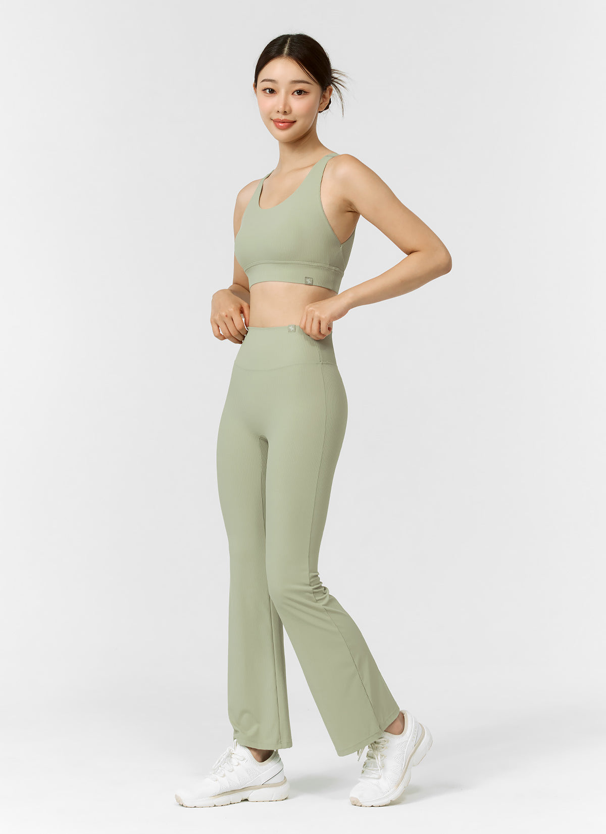 Comfort Tension Ribbed Bootscut Pants