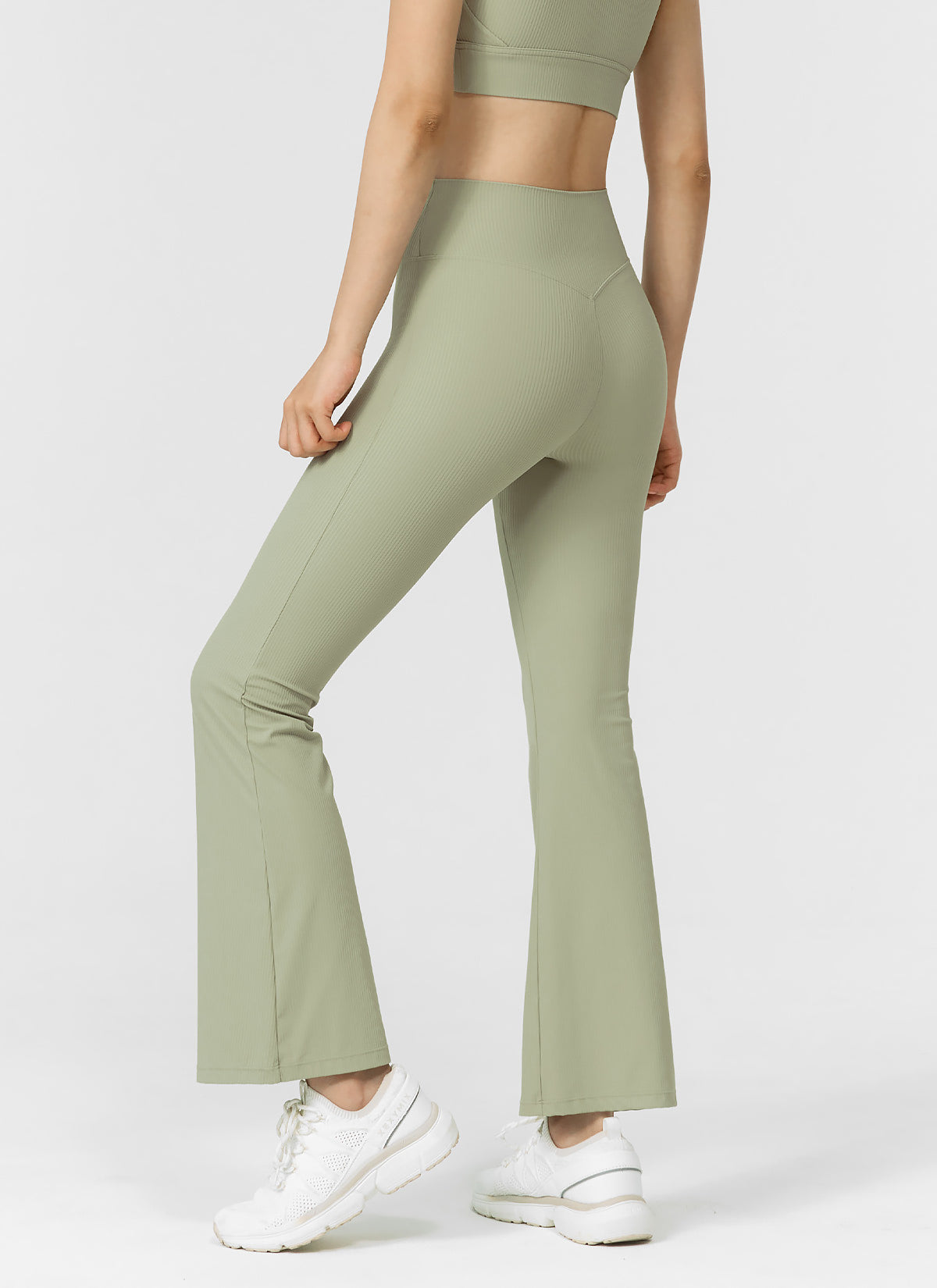 Comfort Tension Ribbed Bootscut Pants