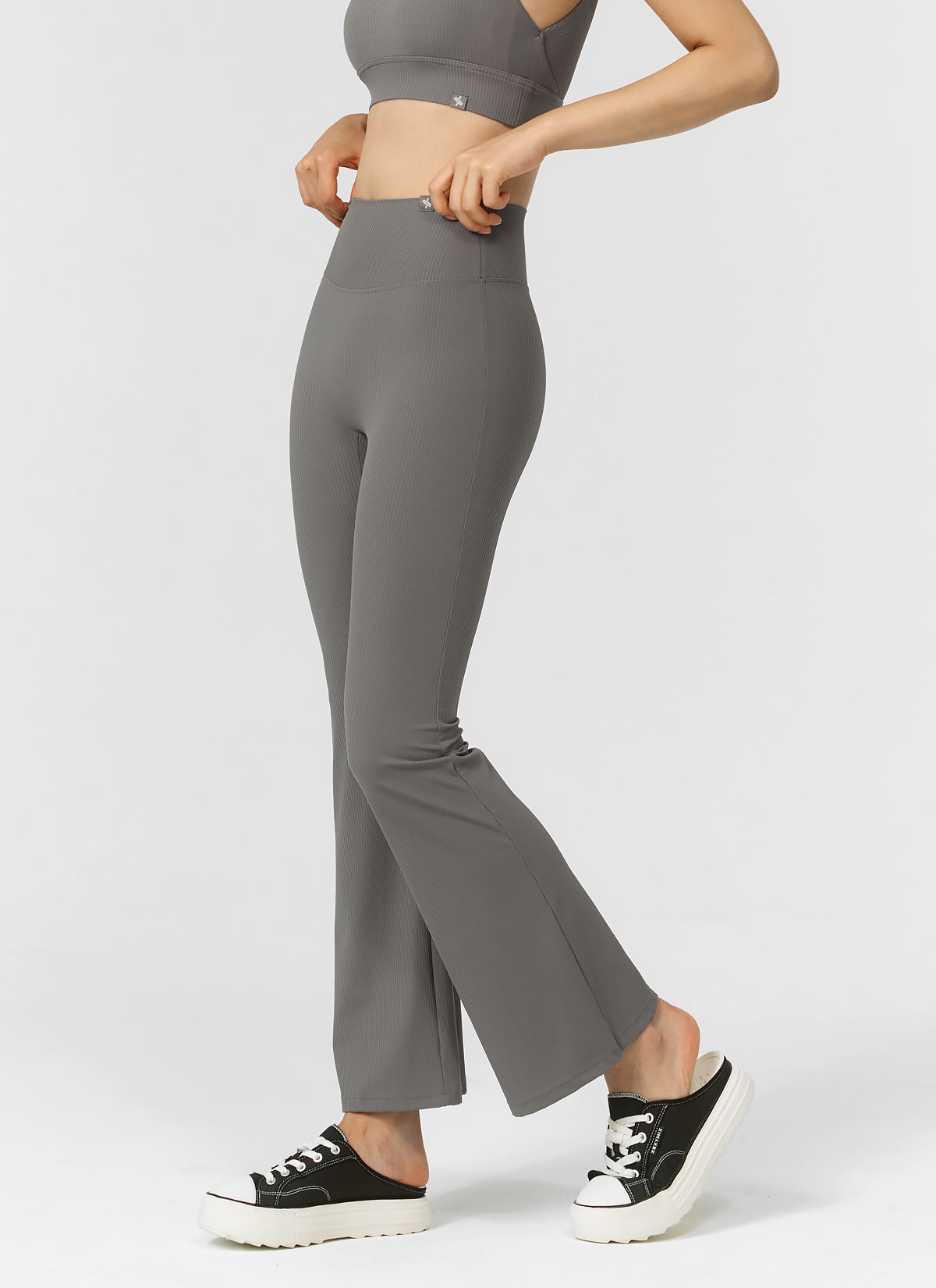 Comfort Tension Ribbed Bootscut Pants