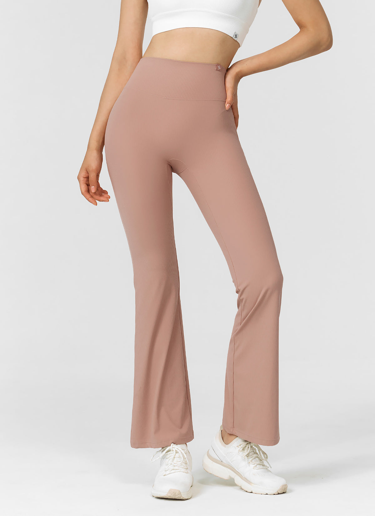 Comfort Tension Ribbed Bootscut Pants