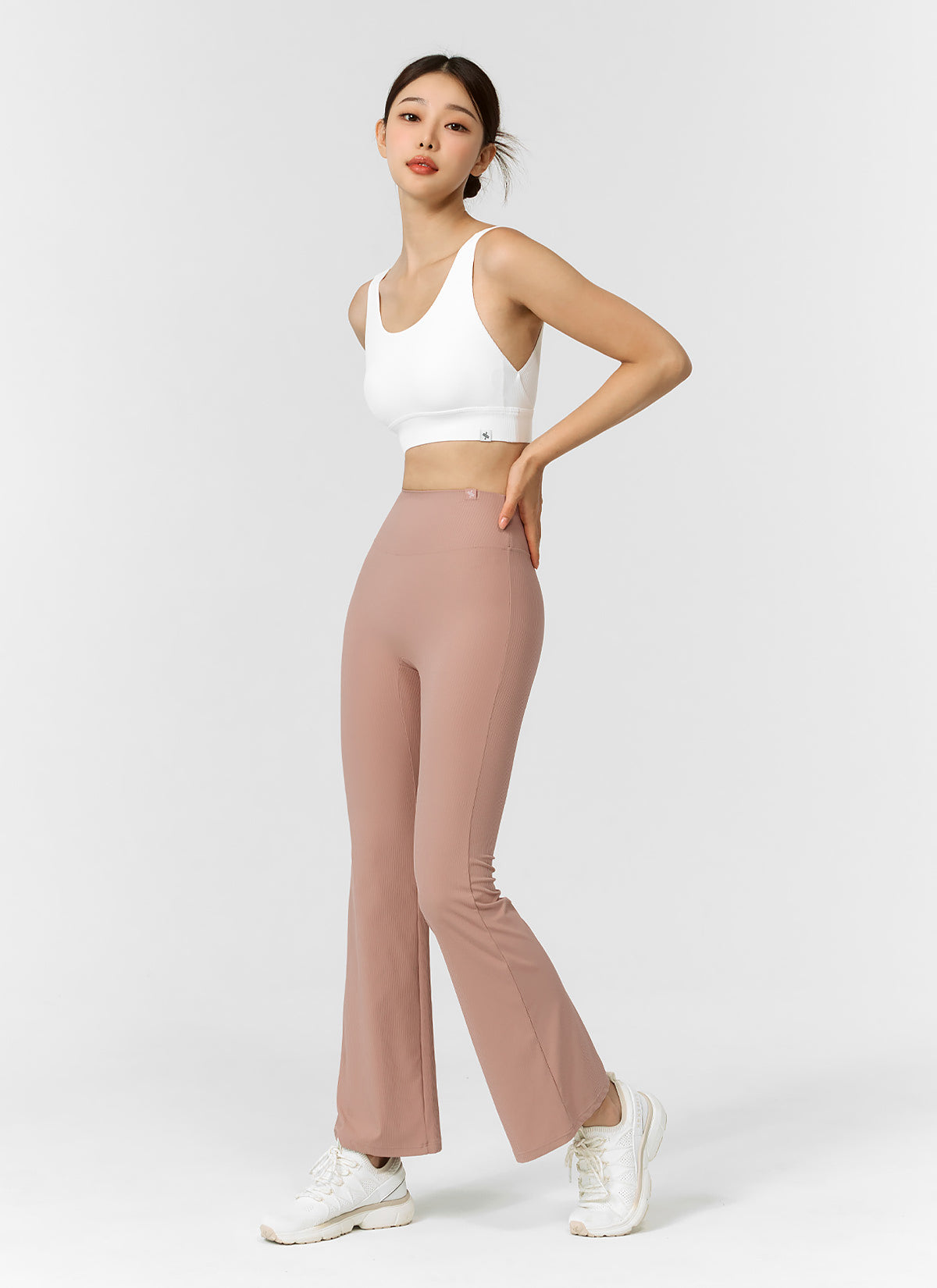 Comfort Tension Ribbed Bootscut Pants