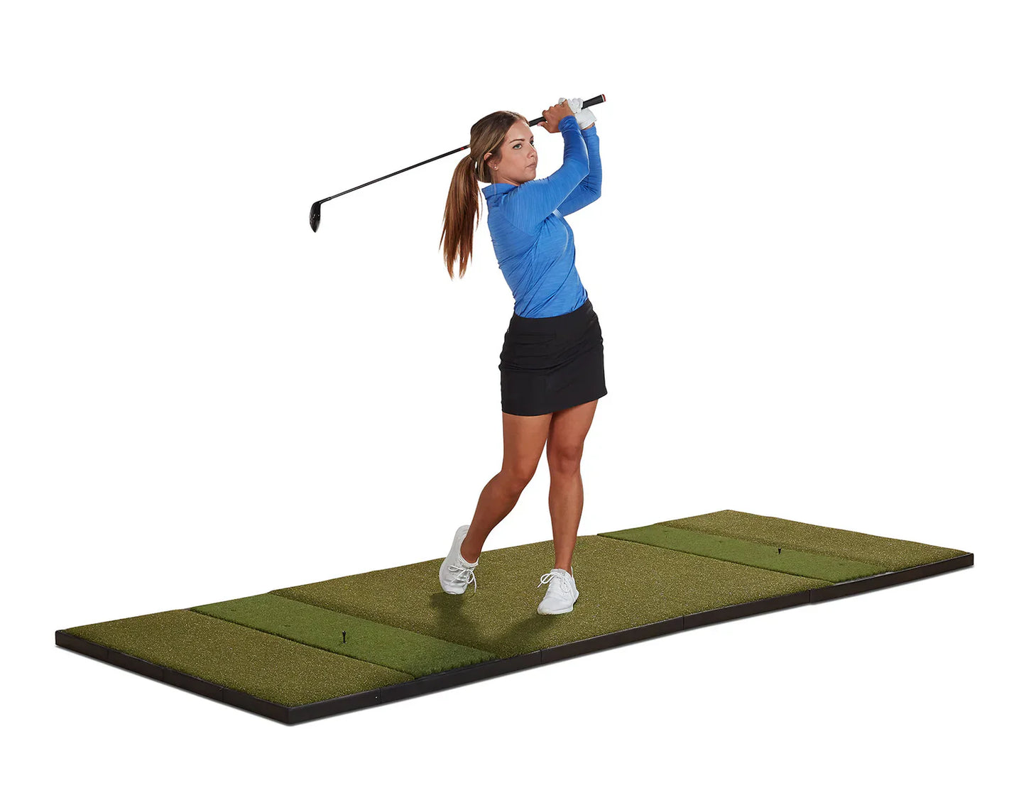 Fiberbuilt Grass Series Studio Golf Mat - Double Hitting - 10'X4'