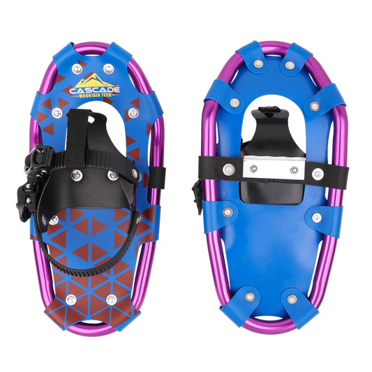 Lightweight Snowshoes for Kids in Purple & Blue