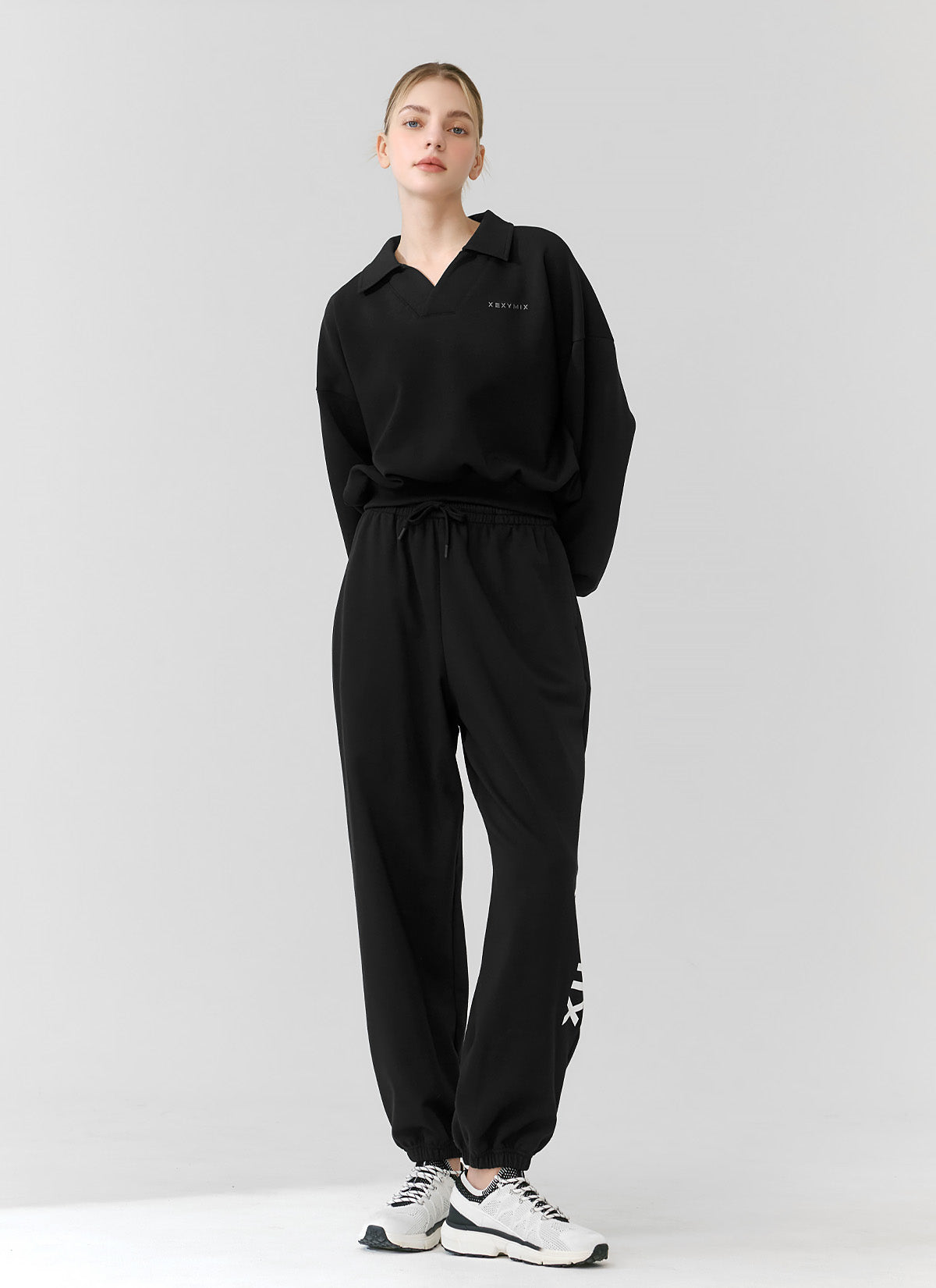 Lettering Big Logo Loose Fit Jogger Pants