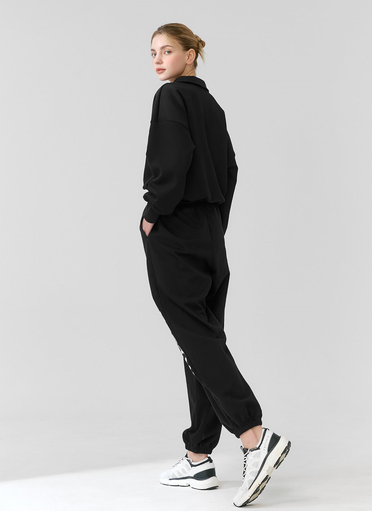 Lettering Big Logo Loose Fit Jogger Pants