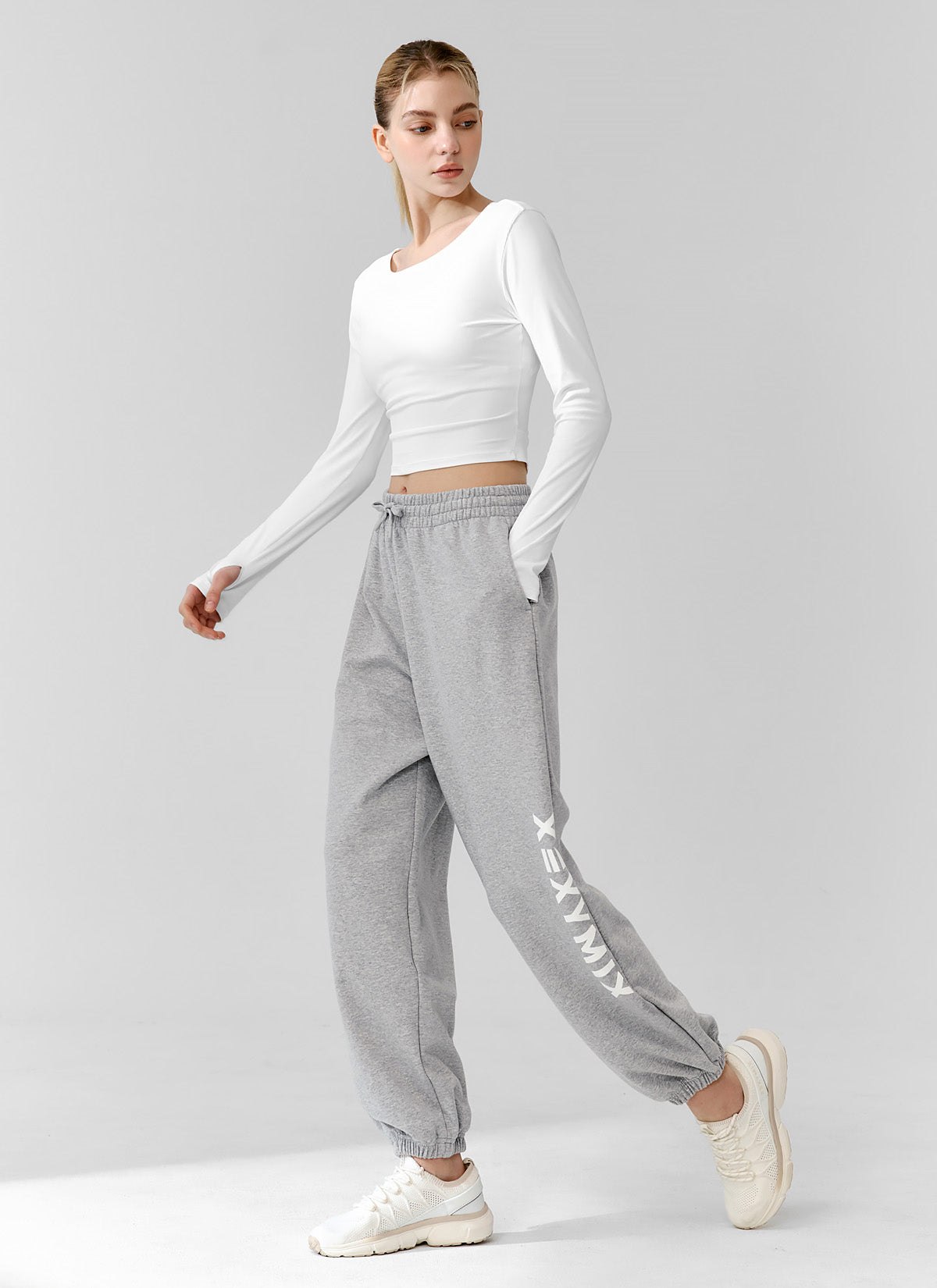 Lettering Big Logo Loose Fit Jogger Pants
