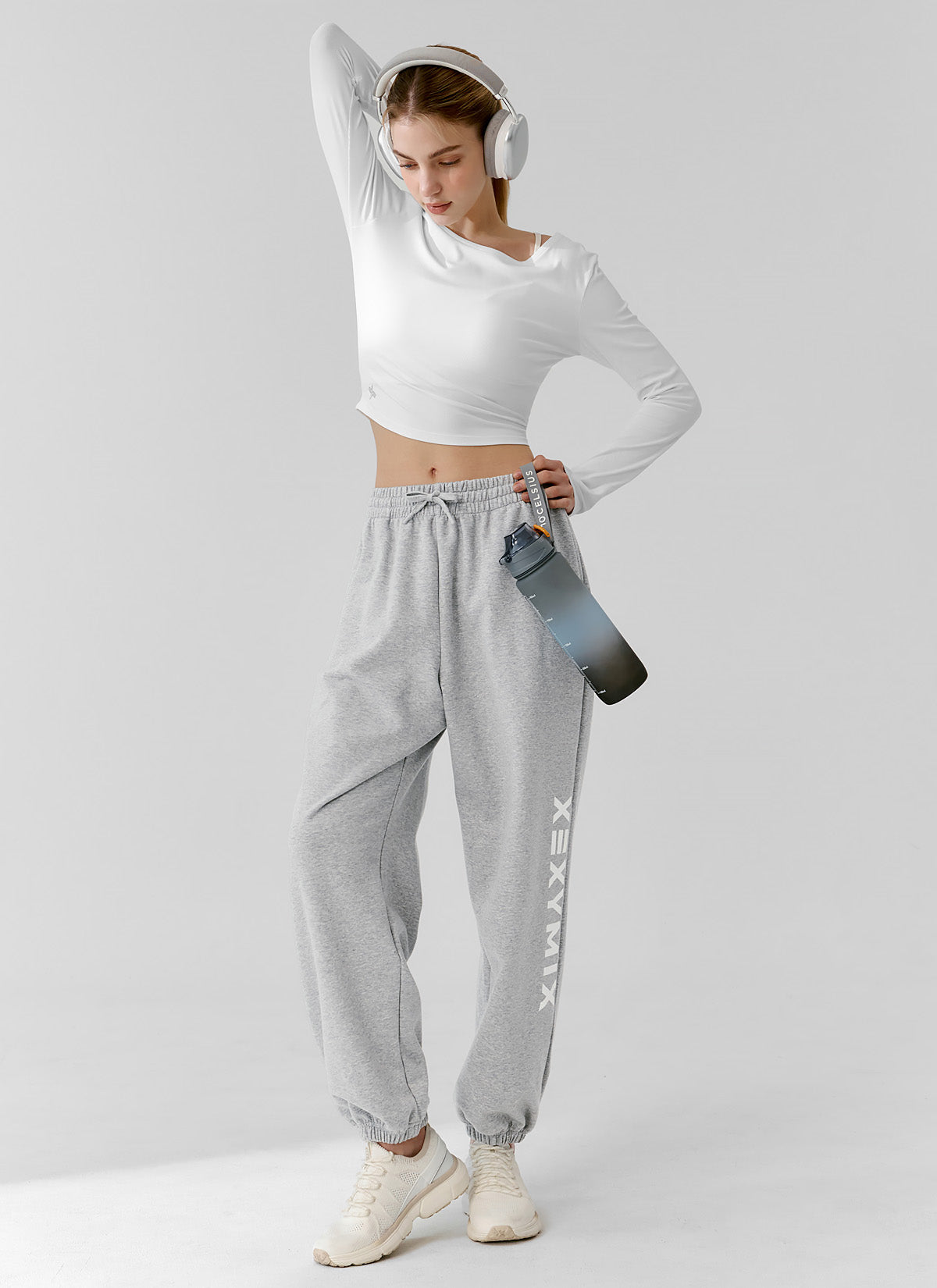 Lettering Big Logo Loose Fit Jogger Pants
