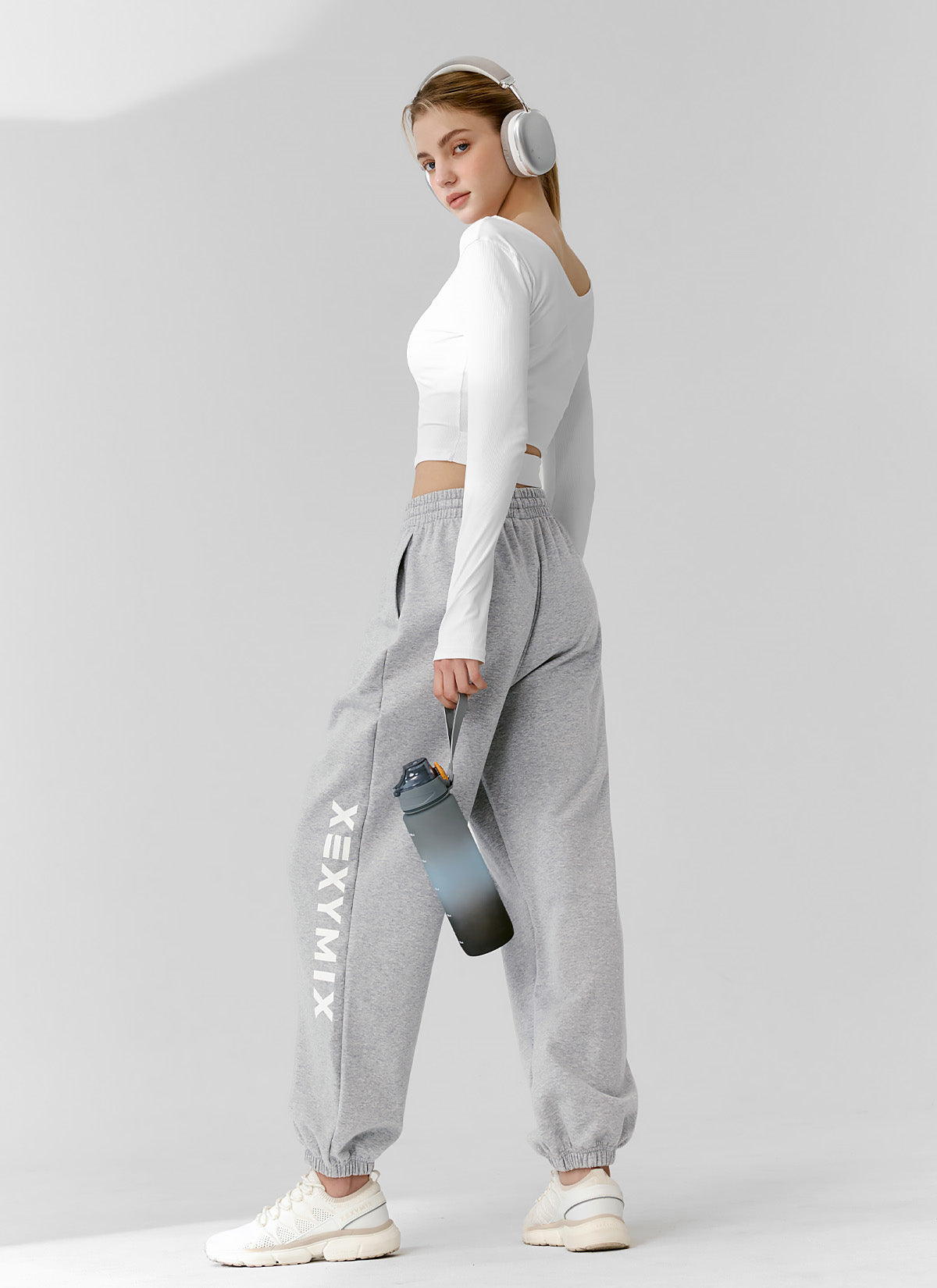 Lettering Big Logo Loose Fit Jogger Pants