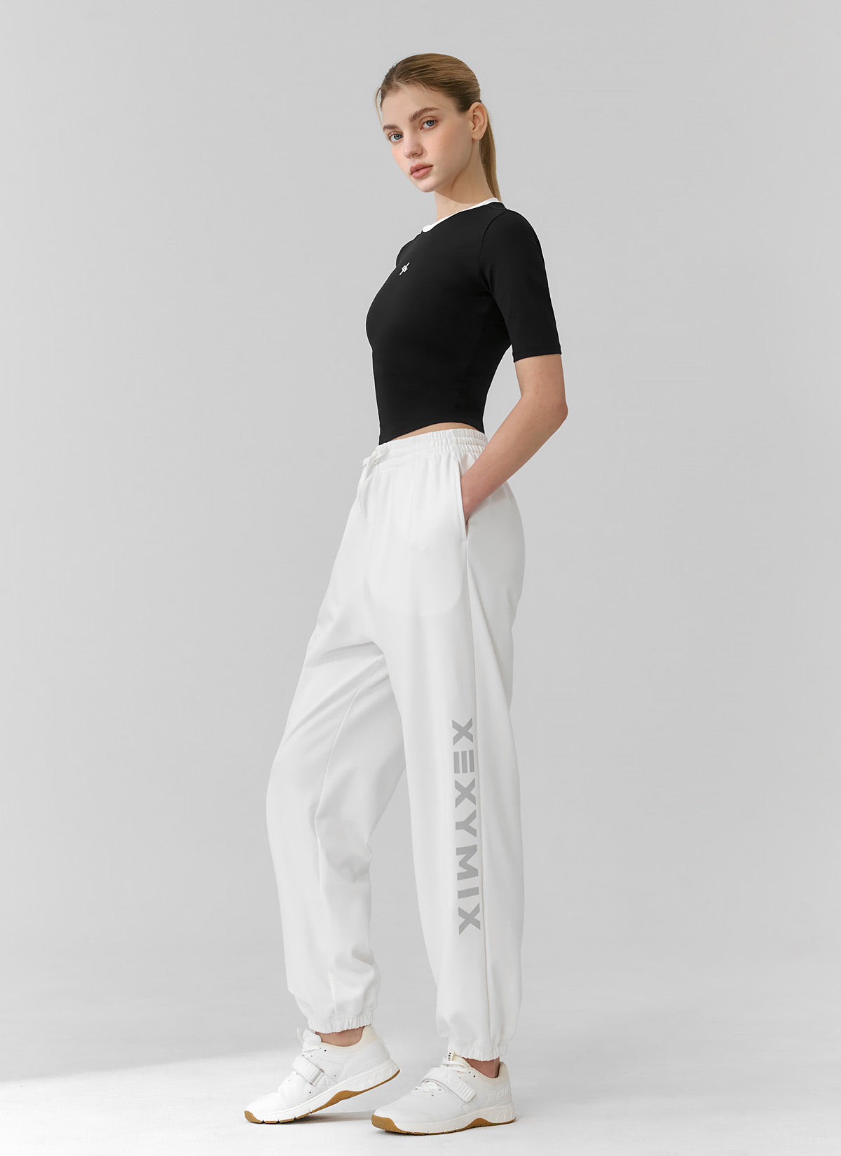 Lettering Big Logo Loose Fit Jogger Pants