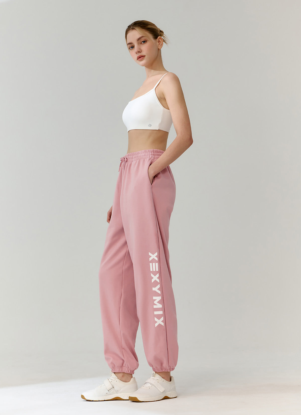 Lettering Big Logo Loose Fit Jogger Pants