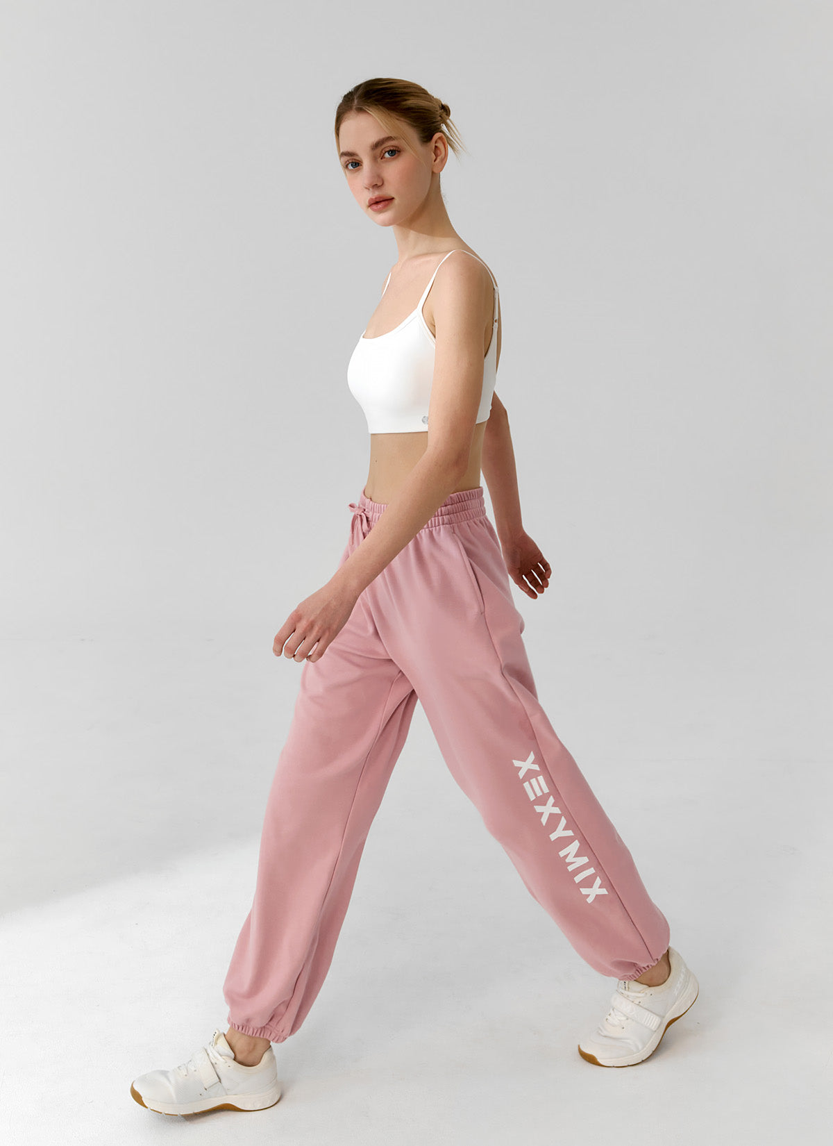 Lettering Big Logo Loose Fit Jogger Pants