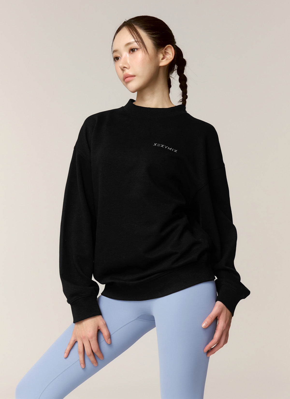 Fine Cotton Basic Sweatshirt