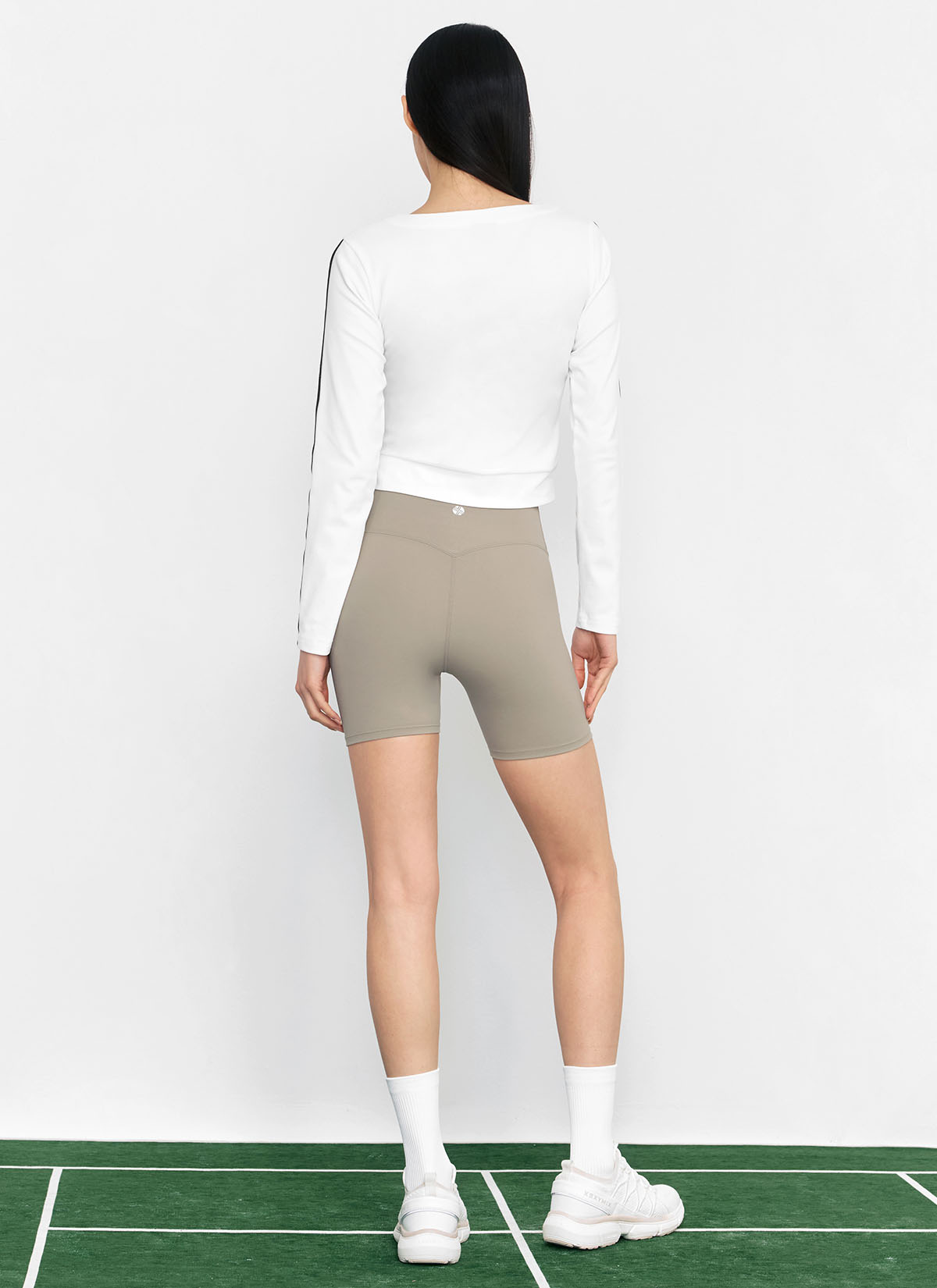 Eco Dex Color Block Crop Cardigan