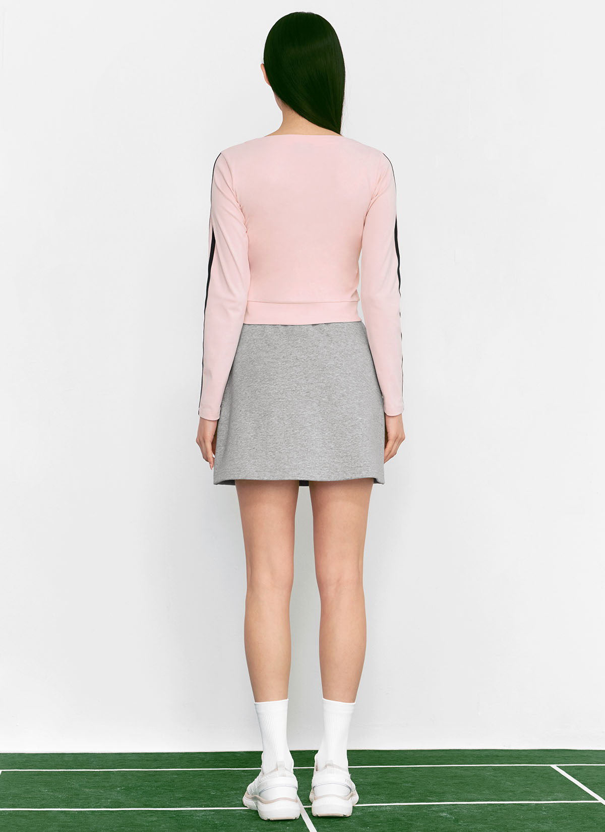 Eco Dex Color Block Crop Cardigan