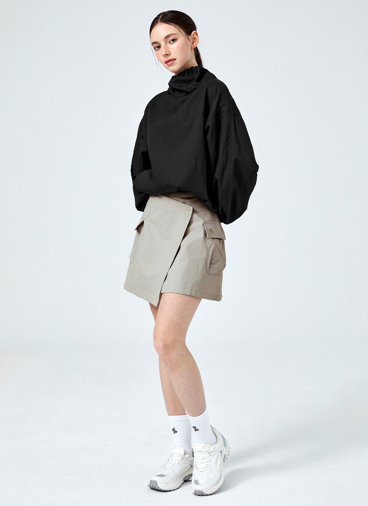 Dual Grip Layered Wrap Skirt