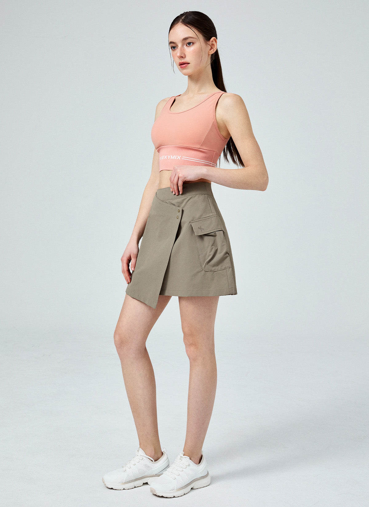 Dual Grip Layered Wrap Skirt