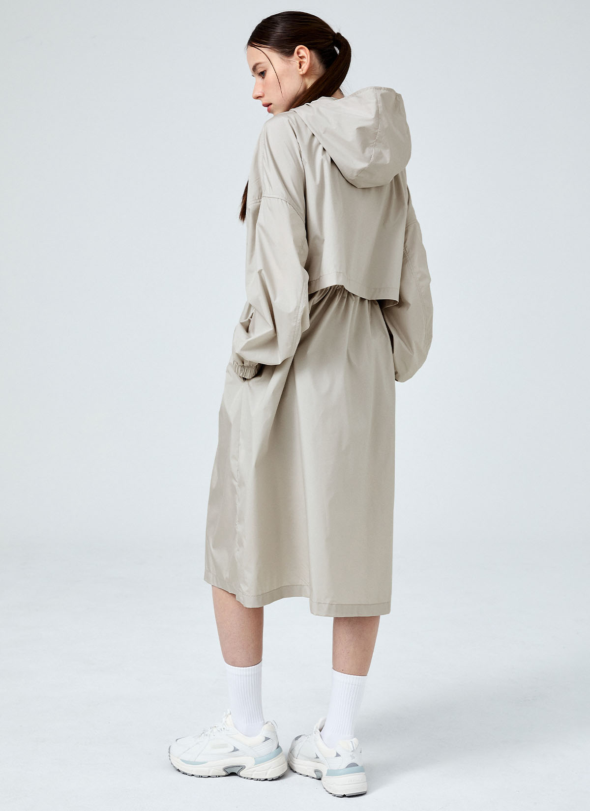 Airy Essential Maxi Hood Long Jacket