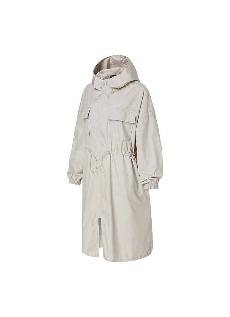 Airy Essential Maxi Hood Long Jacket