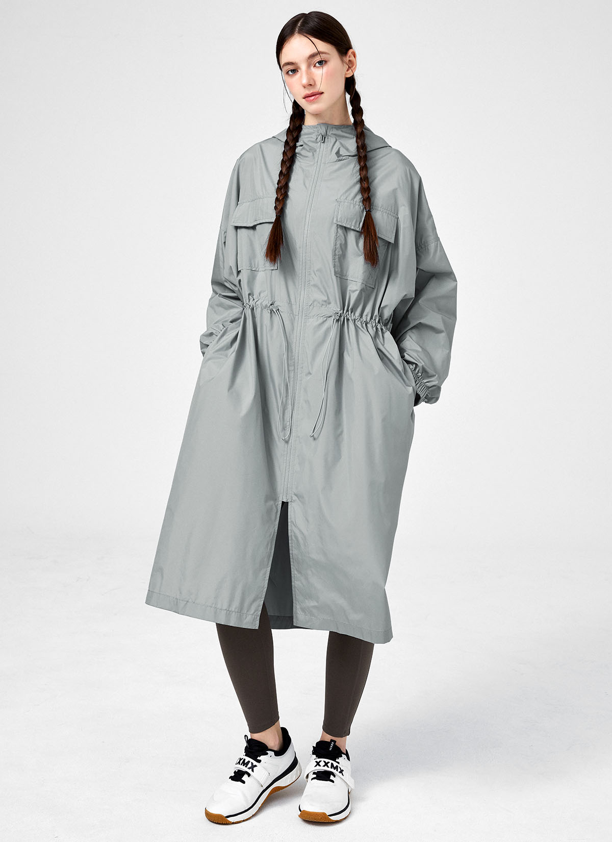 Airy Essential Maxi Hood Long Jacket