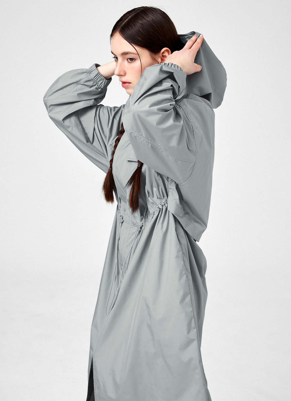 Airy Essential Maxi Hood Long Jacket