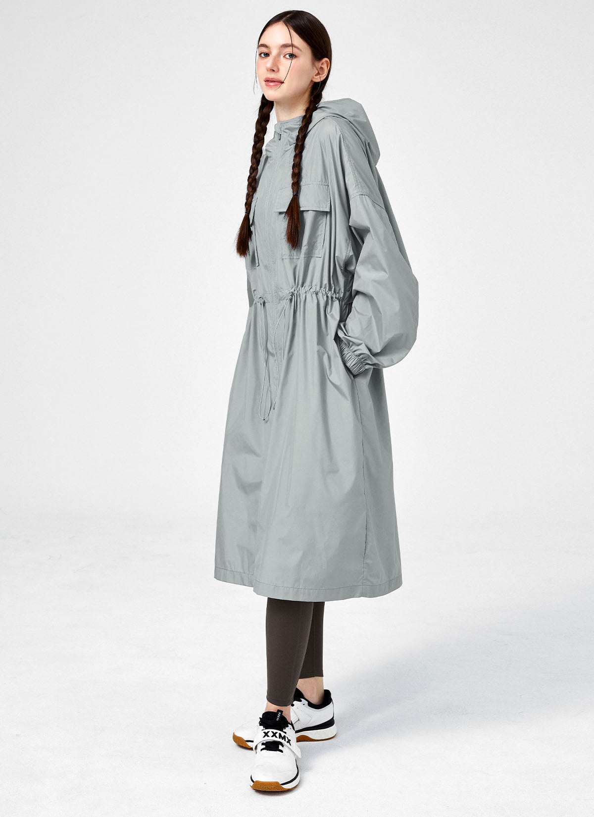 Airy Essential Maxi Hood Long Jacket
