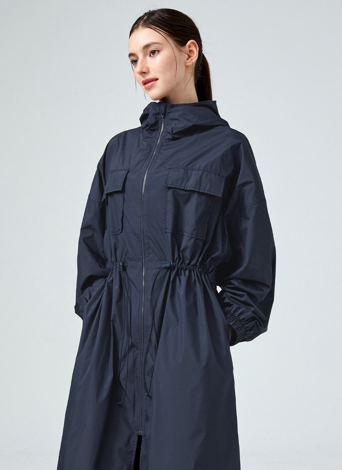 Airy Essential Maxi Hood Long Jacket