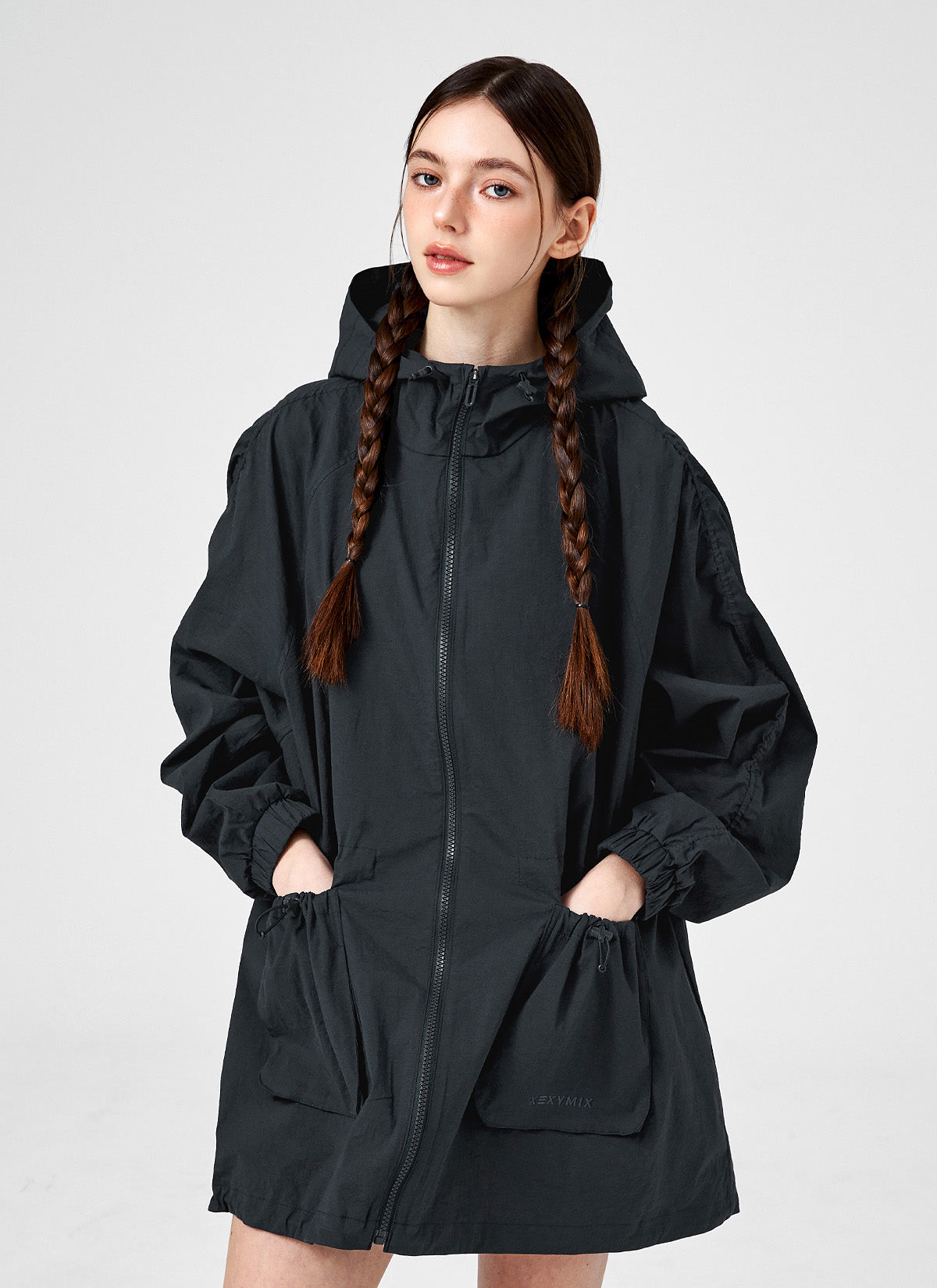 Light Out Pocket Hood Long Jacket