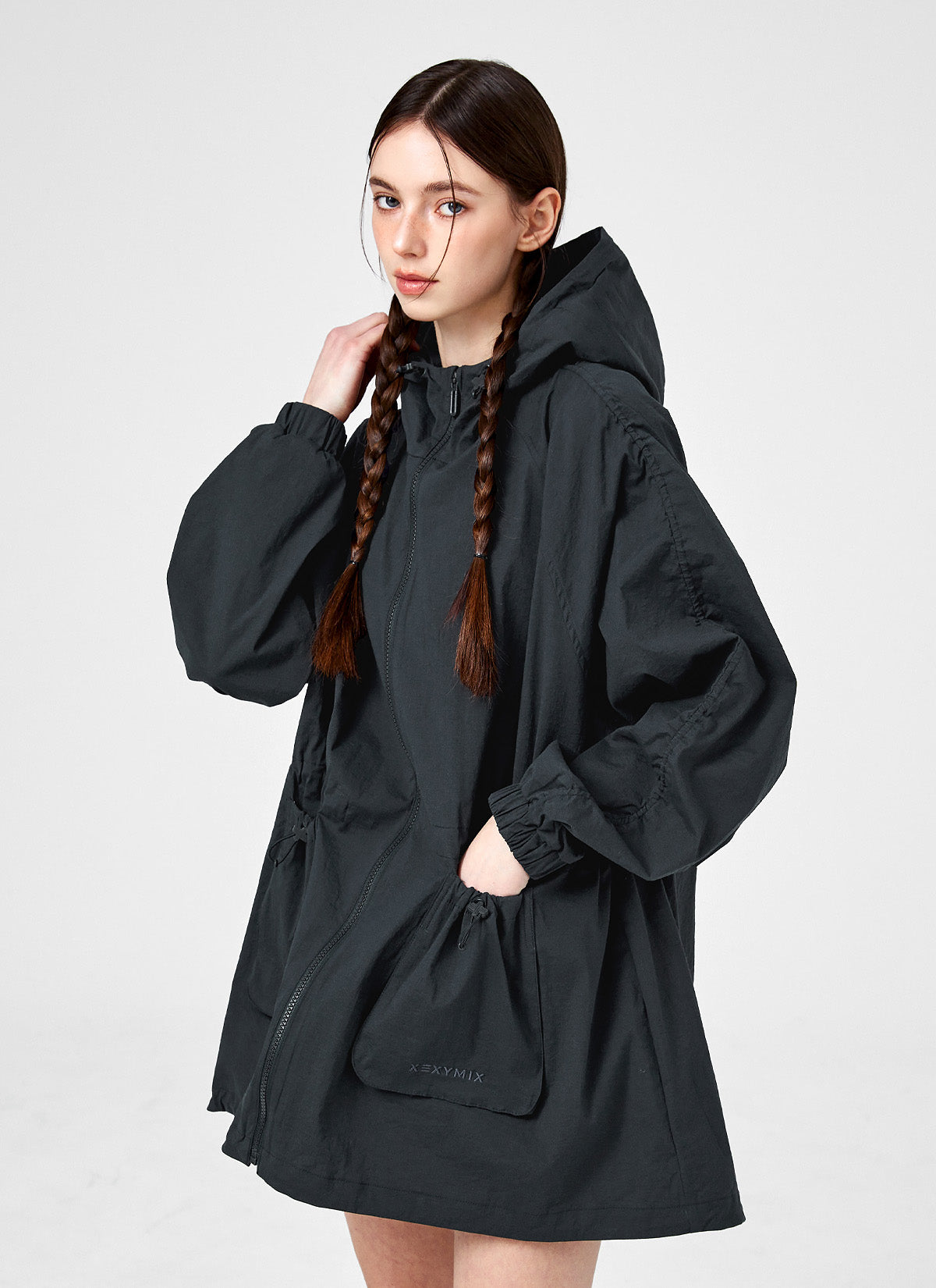Light Out Pocket Hood Long Jacket