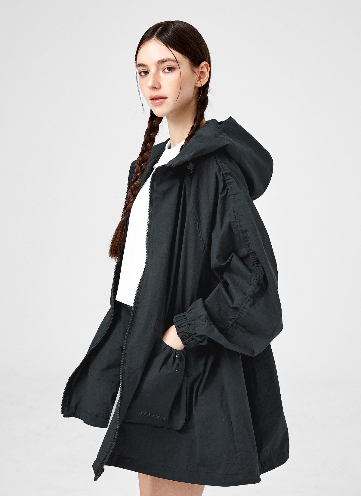 Light Out Pocket Hood Long Jacket