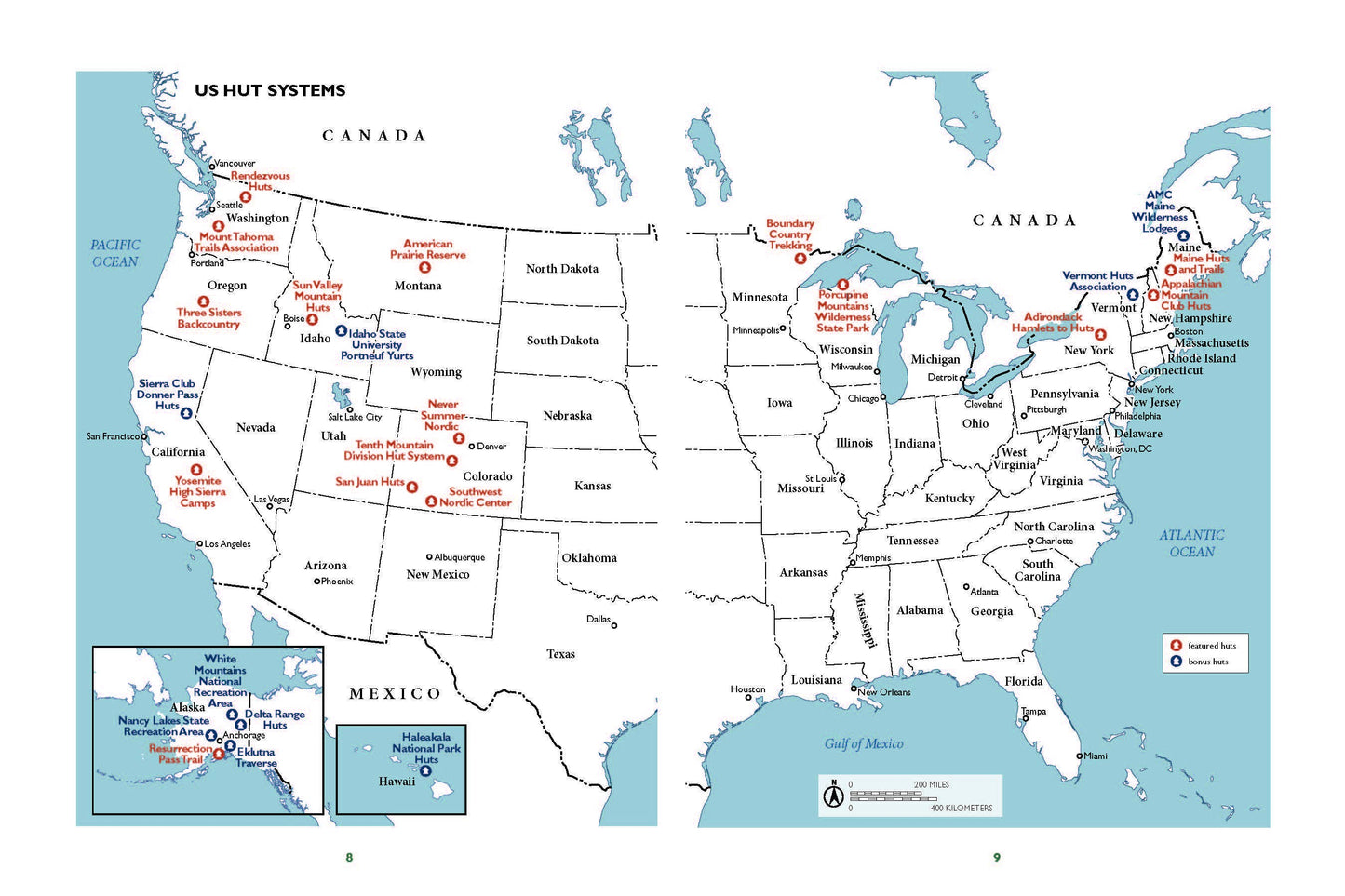 Mountaineers Books - Hut to Hut USA: The Complete Guide for Hikers