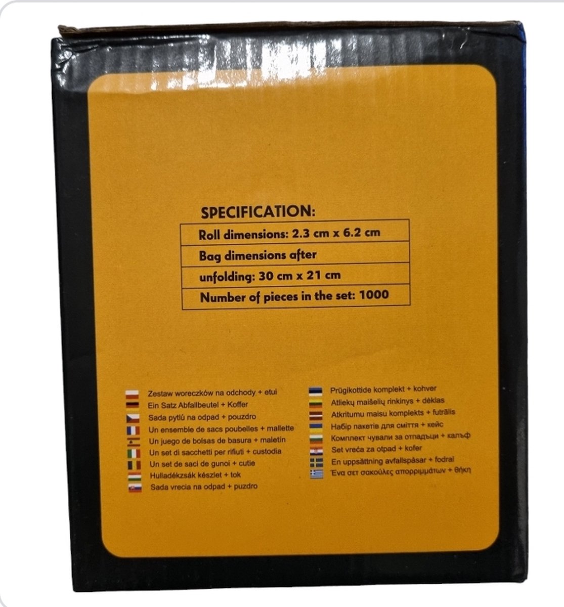 Purlov Zwart Poepzakjes Set - 1000 Stuks met Handig Etui - Perfect voor Hondenwandelingen