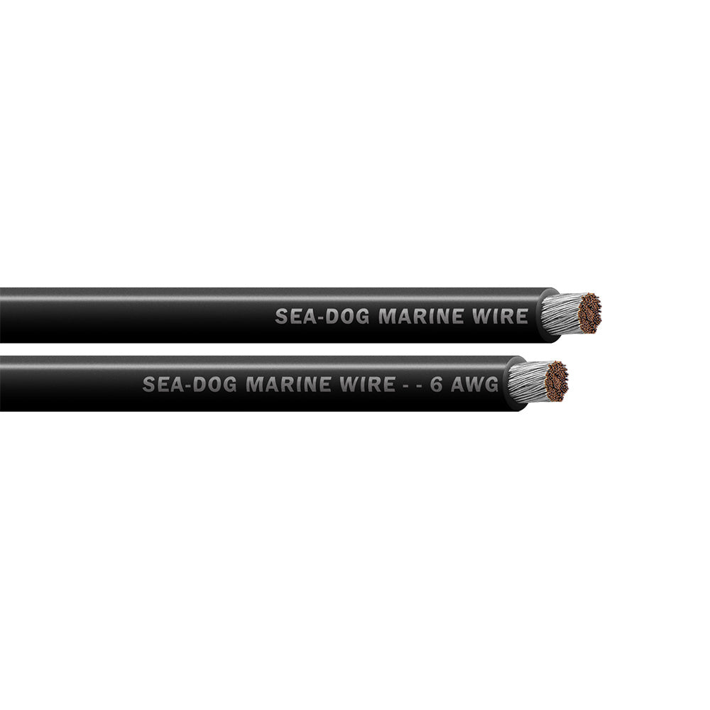 Sea-Dog 6 AWG Black Battery Cable - 25' [8006010]