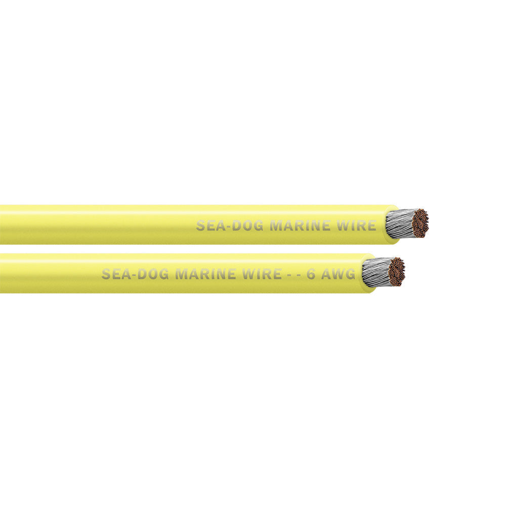 Sea-Dog 6 AWG Yellow Battery Cable - 500' [8006037]