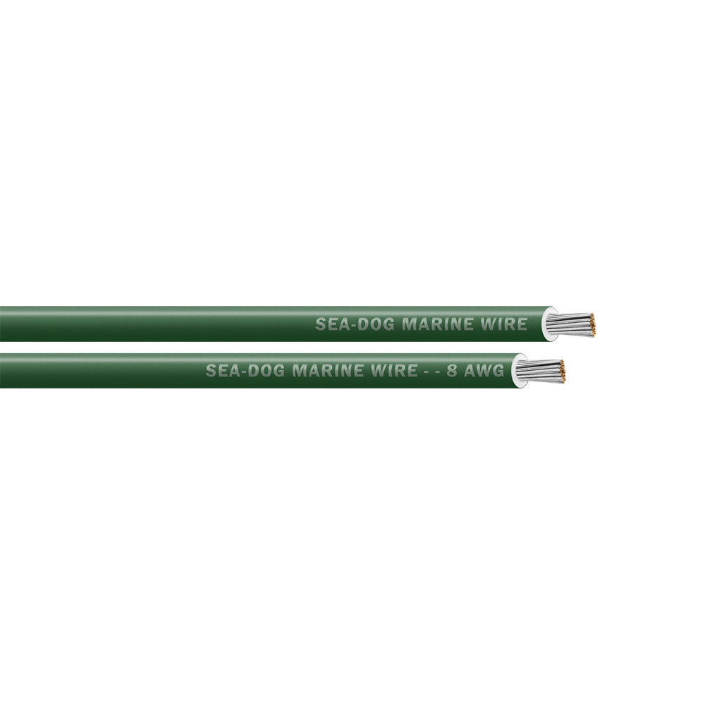 Sea-Dog 8 AWG Green Primary Wire - 25' [8008040]