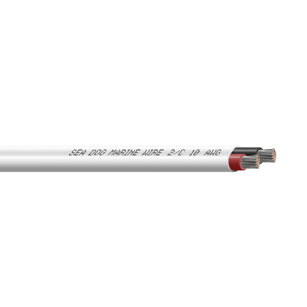 Sea-Dog 10/2 AWG Flat Duplex Wire - Red/Black - 800' [8010208]