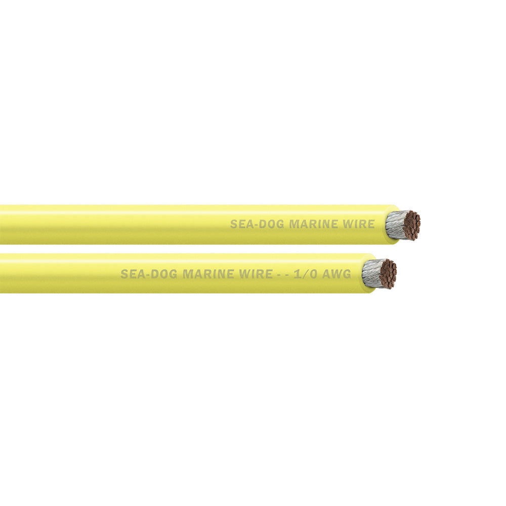 Sea-Dog 1/0 AWG Yellow Battery Cable - 50' [8011031]