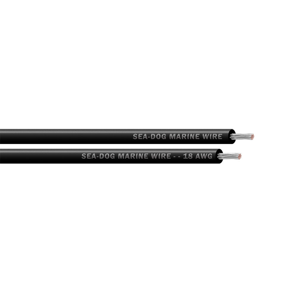 Sea-Dog 18 AWG Black Primary Wire - 250' [8018014]