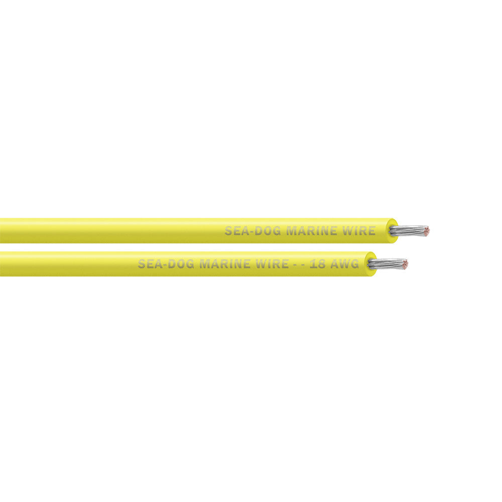 Sea-Dog 18 AWG Yellow Primary Wire - 25' [8018030]