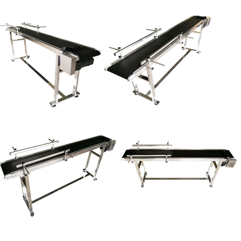110V 1.8m PVC Conveyor Double Guardrail 20cm