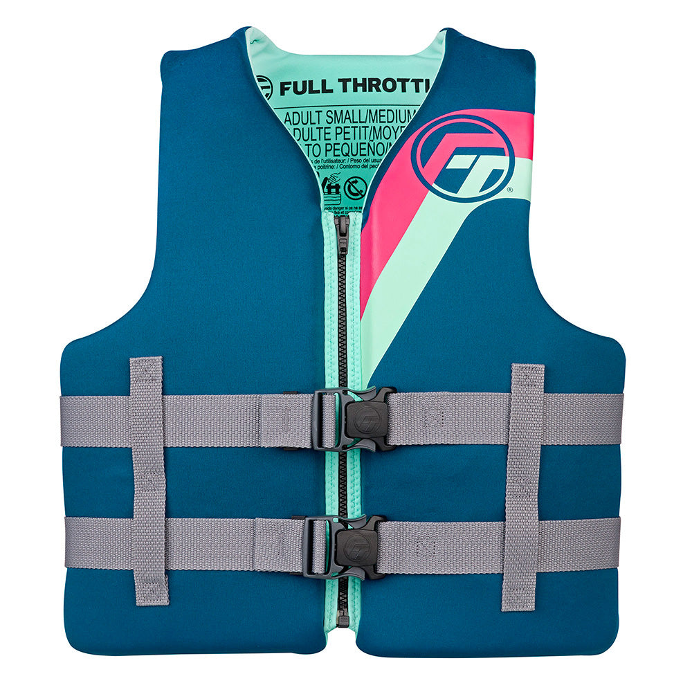 Full Throttle Adult Rapid-Dry Life Jacket - S/M - Aqua [142100-505-030-27]