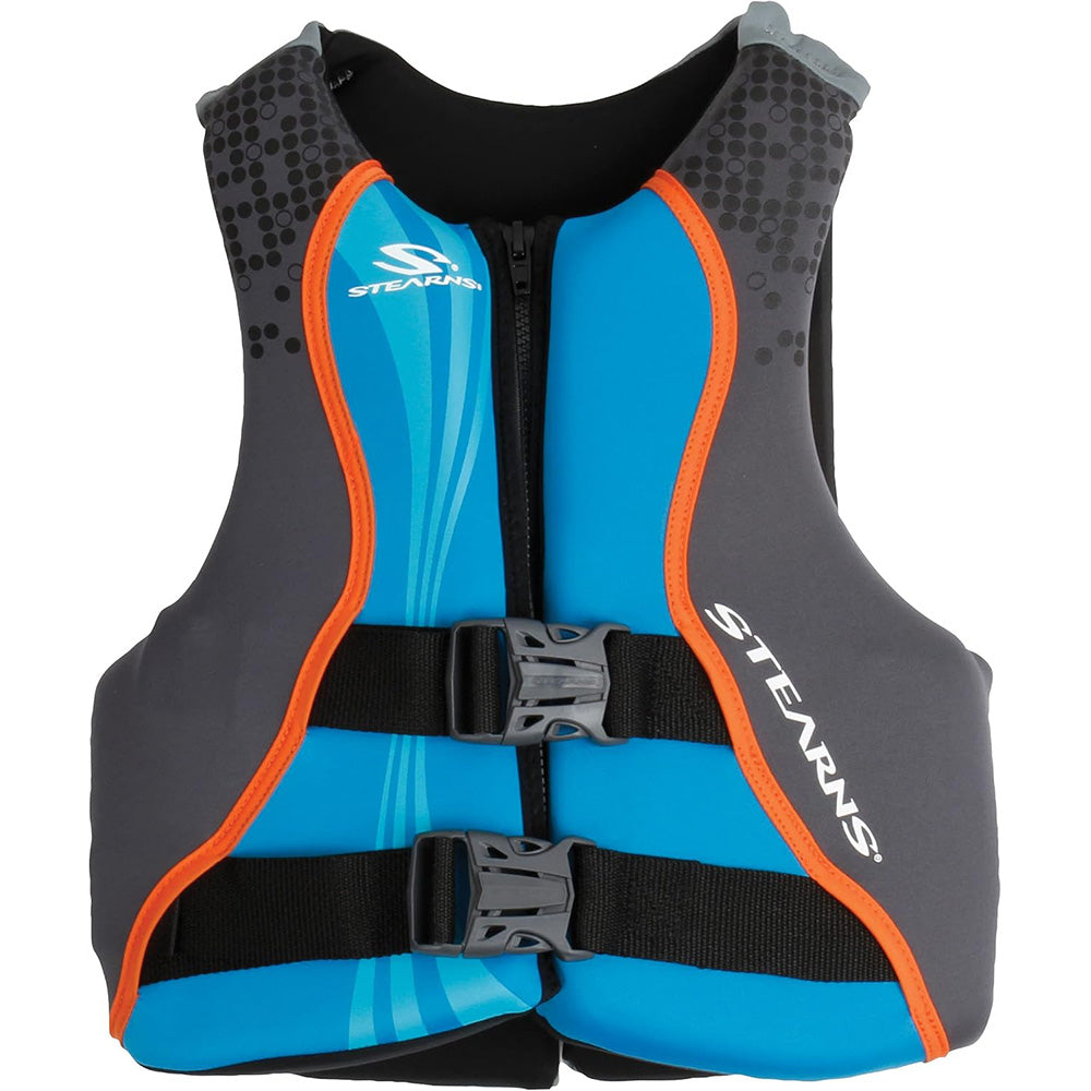 Stearns Youth Hydroprene Life Vest - Type III - Blue/Grey - 50-90lbs [2000037953]
