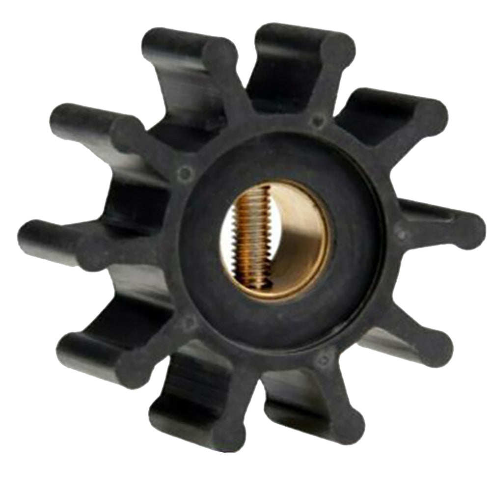 Jabsco Impeller Kit - Neoprene - 10 Blade - 2" Diameter x 7/8" Wide - Slotted Shaft Pin Drive - Brass Insert - 15/32" Shaft Diameter [18653-0001-P]