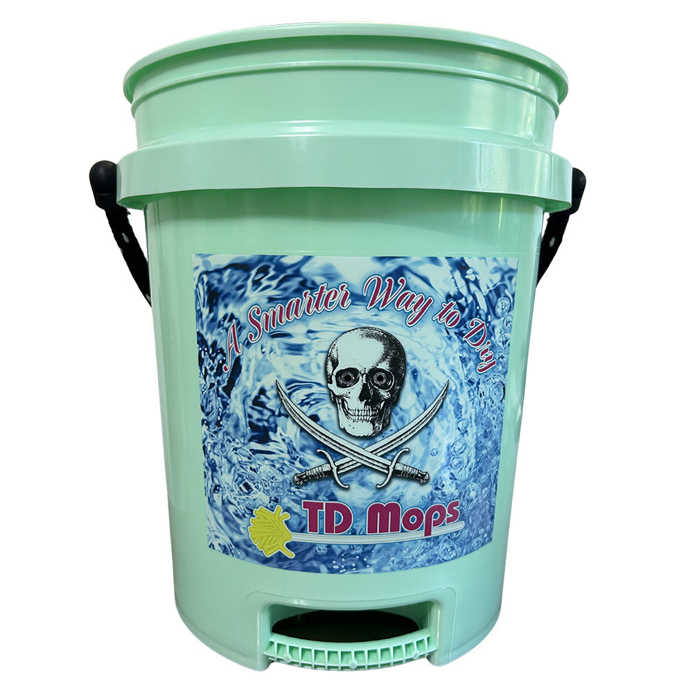 TD Mop TD Grip Bucket - Teal Green - 5 Gallon [GREENGRIP]