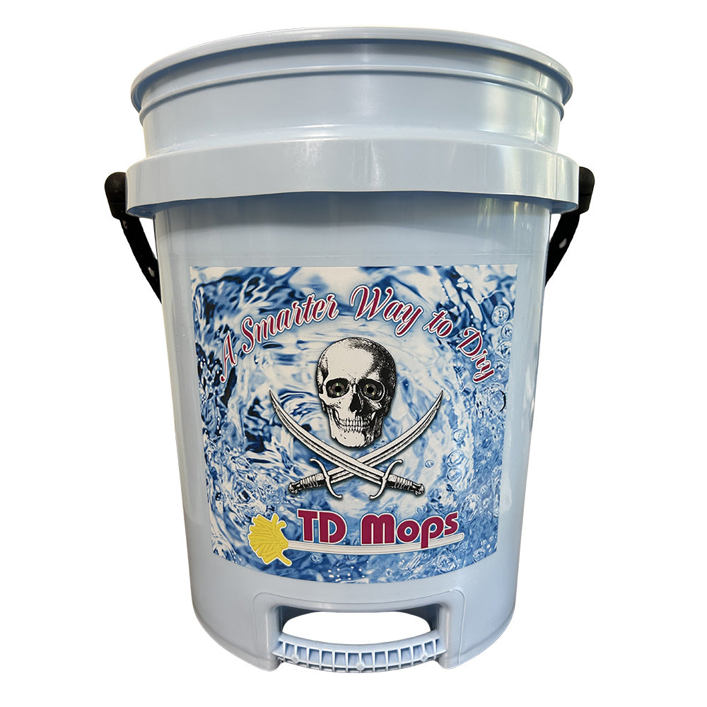 TD Mop TD Grip Bucket - Light Blue - 5 Gallon [BLUEGRIP]