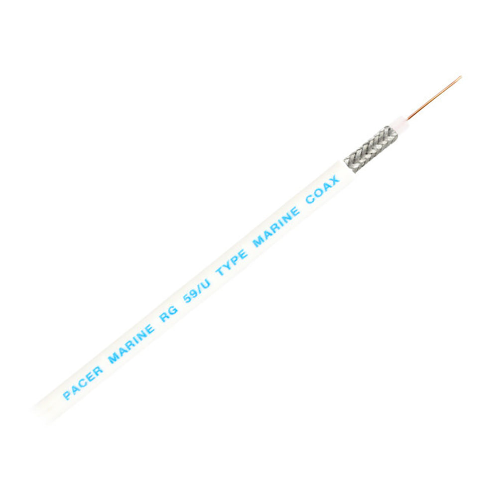 Pacer RG59UW Coax Cable - White - 200' [MRG59UW-200]