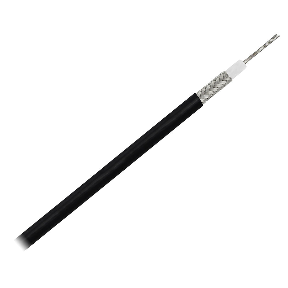 Pacer RG58AU Coax Cable Stranded TV Cond TV Braid - Black Jacket - 200' [MRG58AU-200]