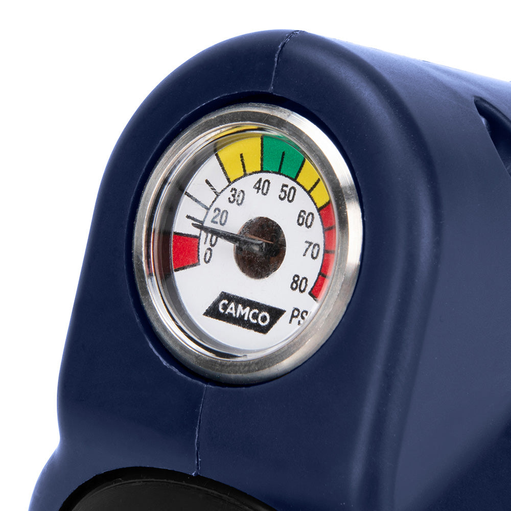 Camco 90 Degree Adjustable Water Pressure Regulator w/Gauge [40065]