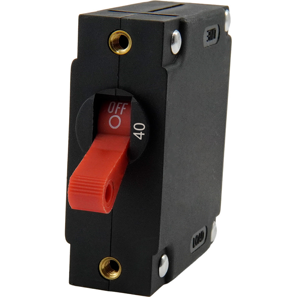 Egis A Series Red Toggle Panel Mount Circuit Breaker - Single Pole 40A [3221-40]