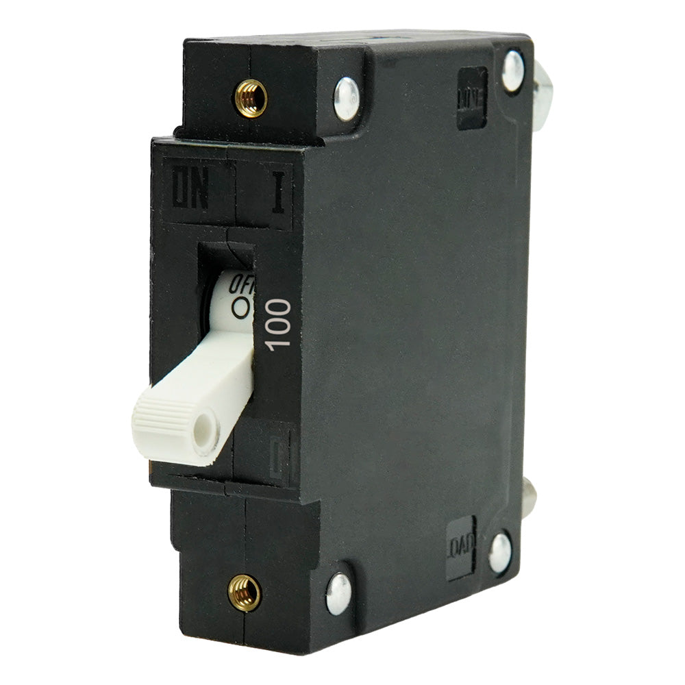 Egis C Series White Toggle Panel Mount Circuit Breaker - Single Pole 100A [3501-100]