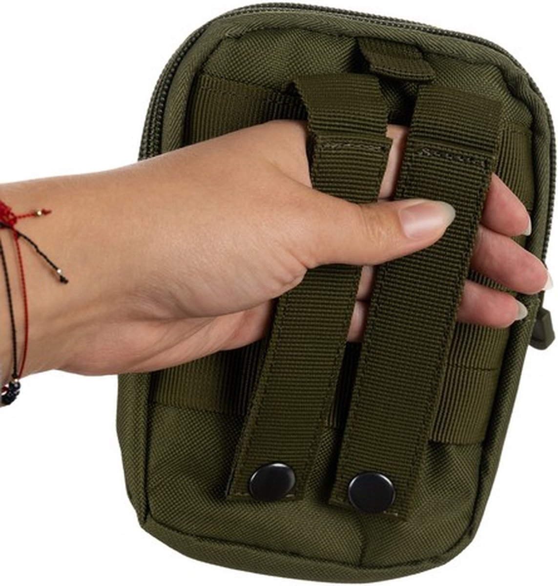 Trizand tactische heuptas - Olijfgroene heuptas met riem voor outdoor en survival